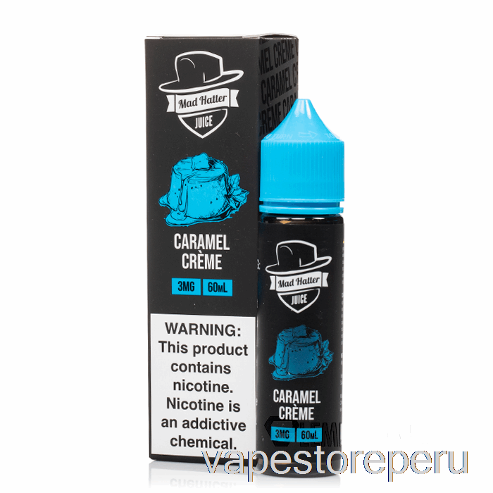 Vape Sin Nicotina Peru Crema De Caramelo - Sombrerero Loco - 60ml 0mg